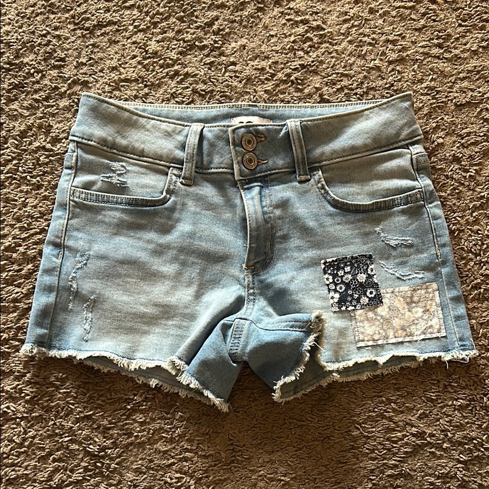 Denim Patchwork Women's Shorts